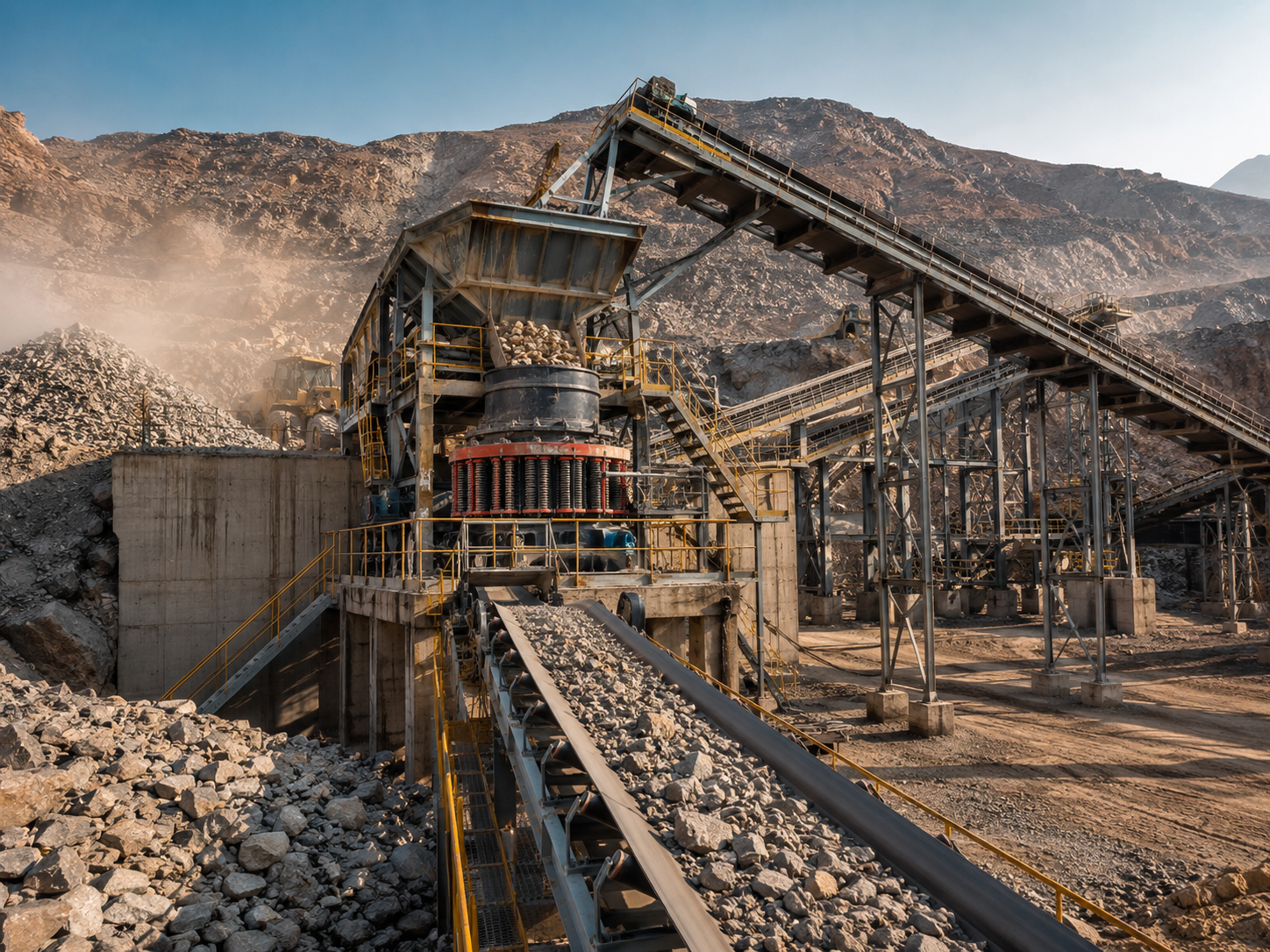 Heavy hammer crusher for mining and metallurgy ore crushing production lines