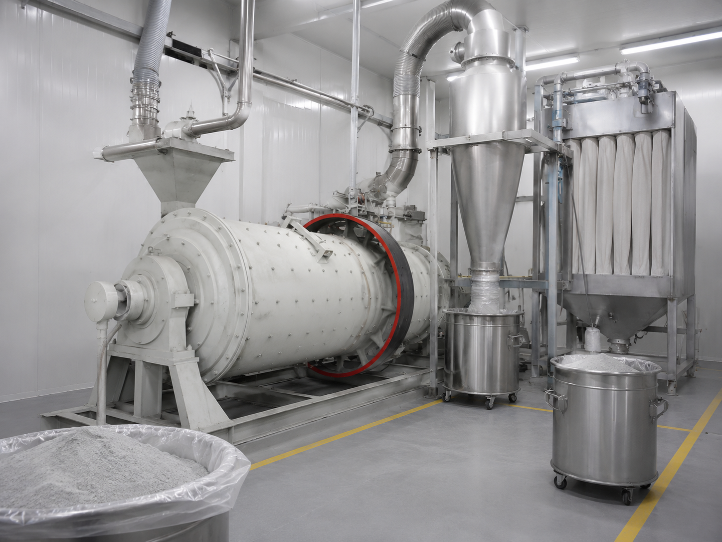 Aluminum ash ball mill for aluminum powder preparation, fine grinding, aluminum alloy raw materials, and separation processing