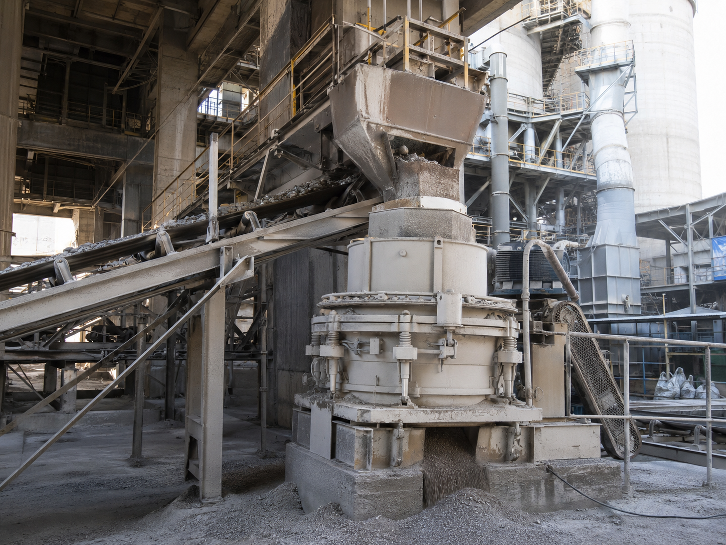 Fine crusher for cement raw material, building stone fine crushing, and sand making production lines