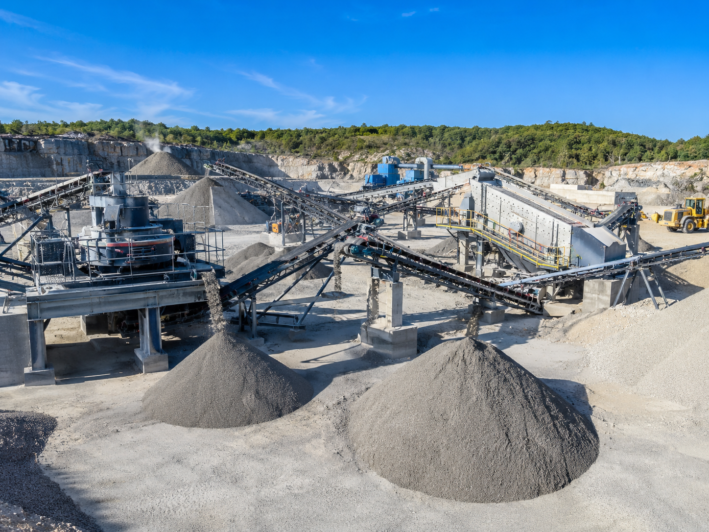 Fine crusher for sand making production line, manufactured sand processing, and cubic aggregate production