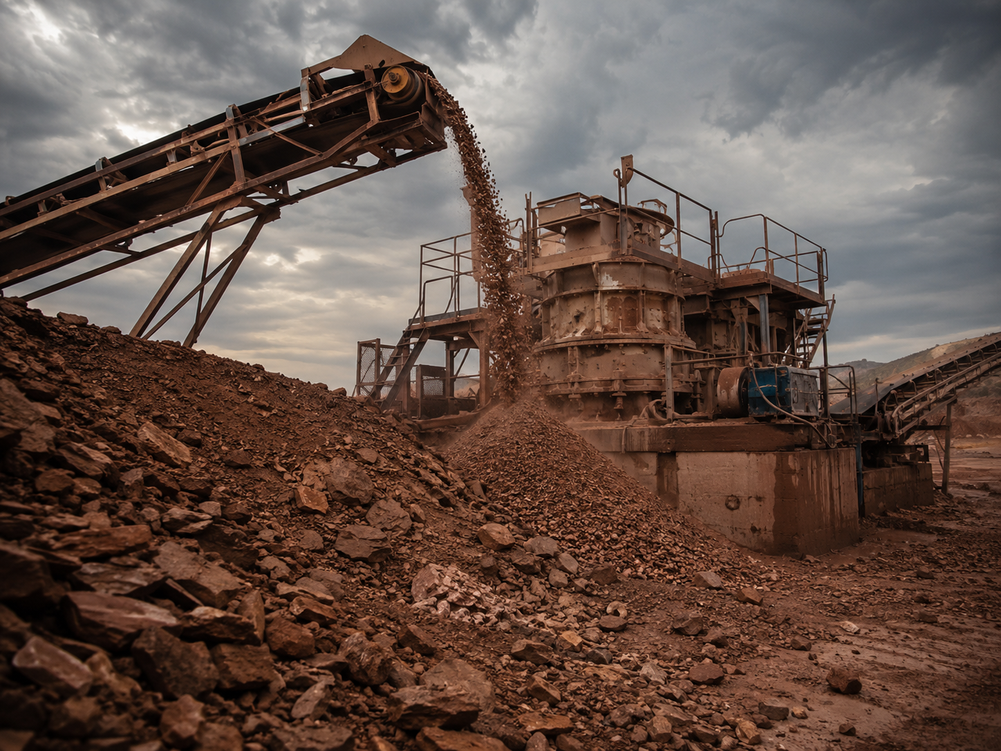 Fine crusher for shale, sandstone, and marl crushing in aggregate and building material production
