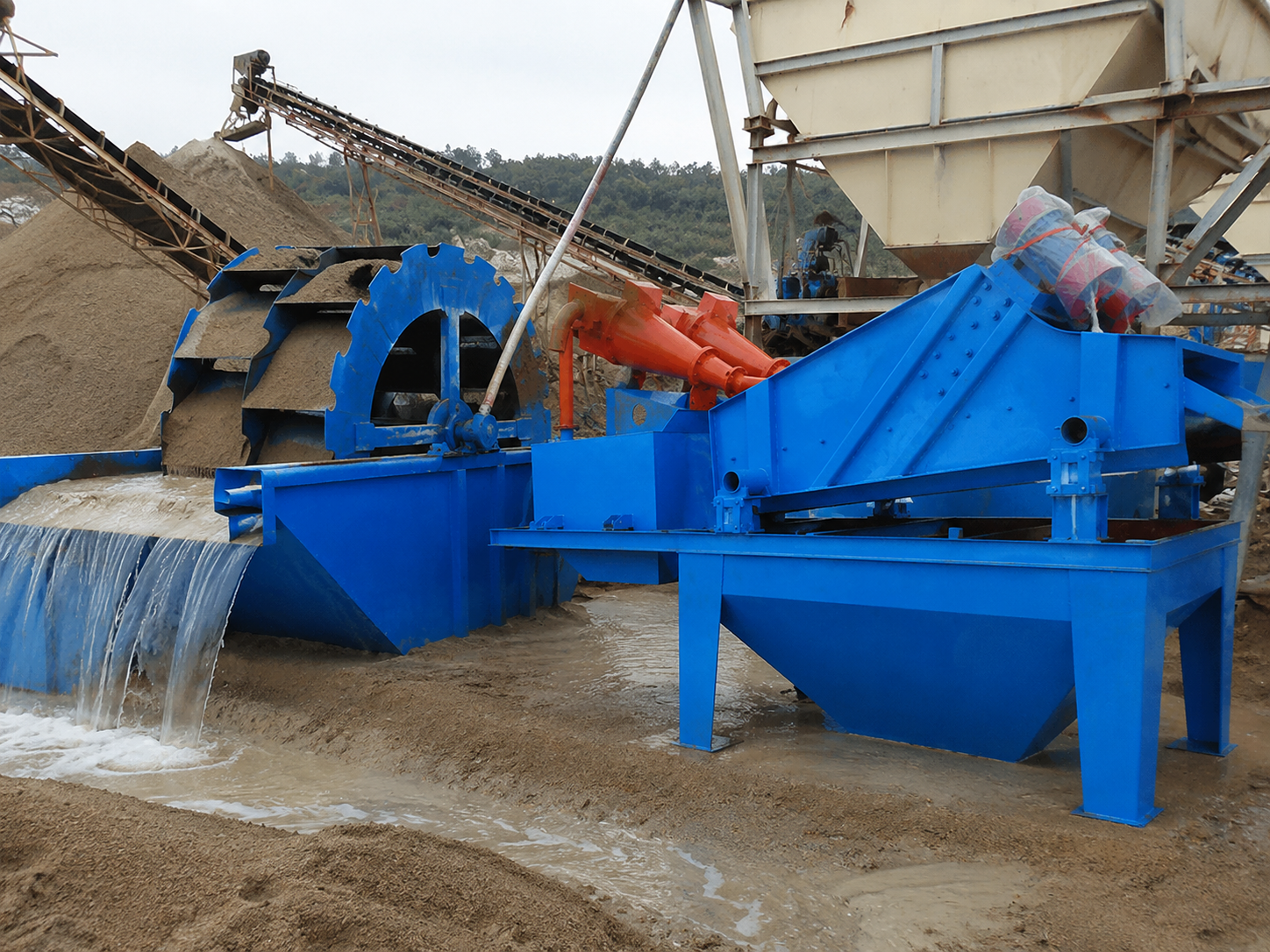 Fine sand recovery machine for sand washing production lines, fine sand recycling, wastewater recovery, and sand quality improvement