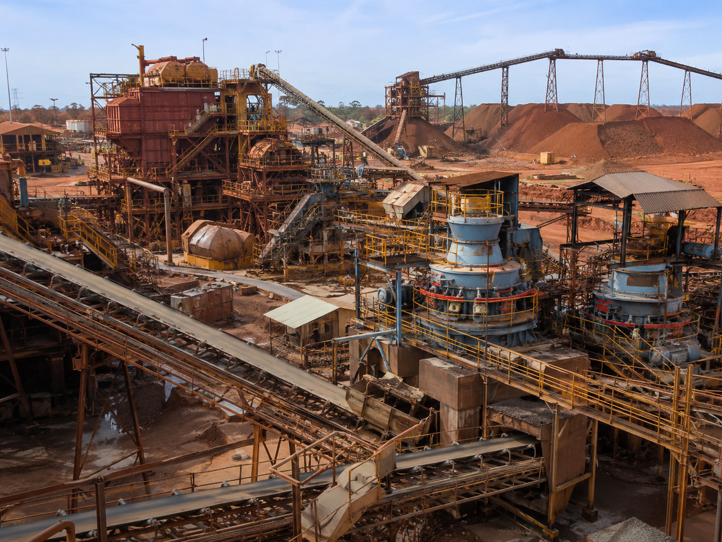 HP multi-cylinder hydraulic cone crusher for mining ore processing of gold ore iron ore and hard minerals