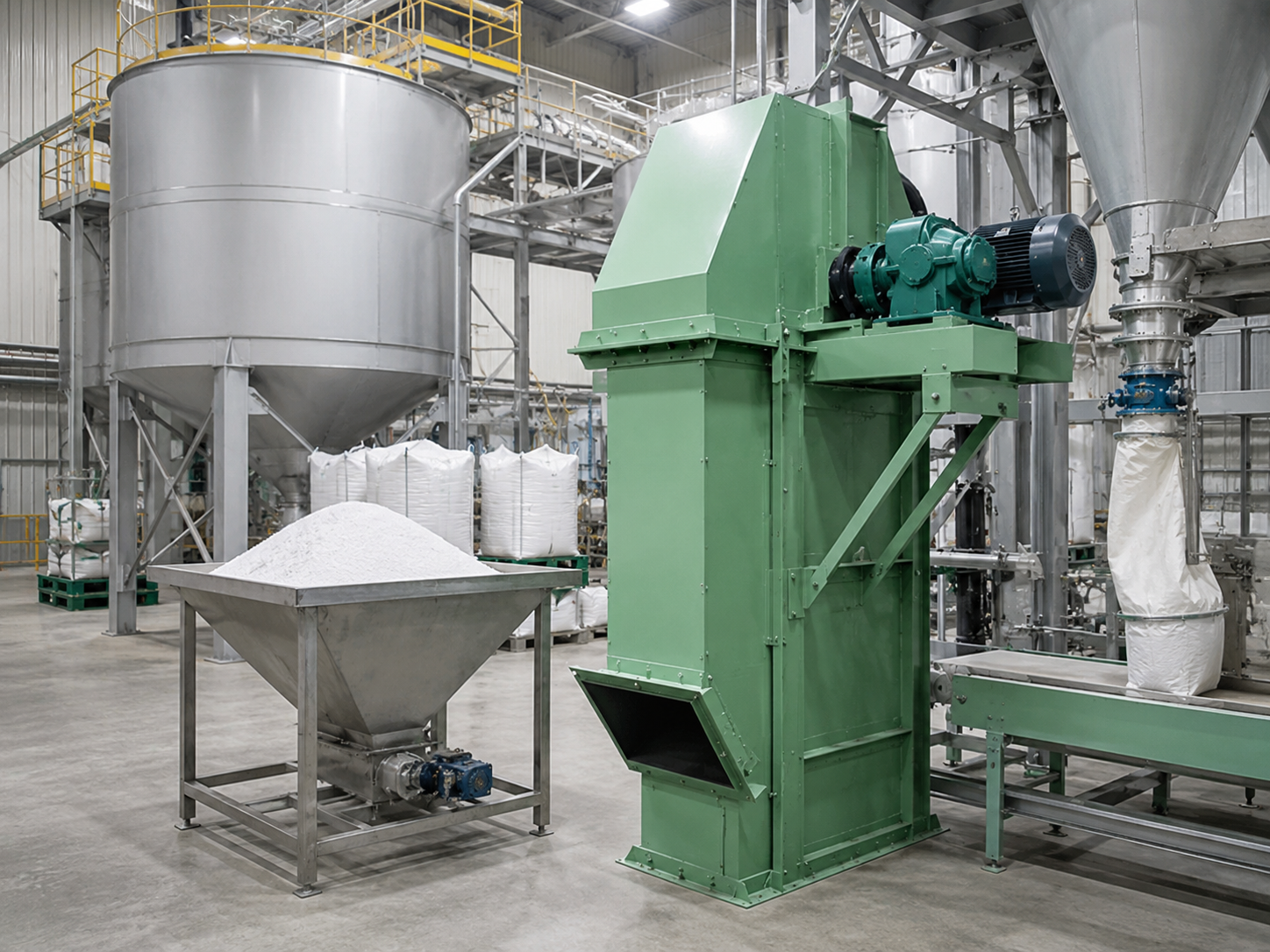 NE plate chain bucket elevator for chemical fertilizer production, granular materials, industrial powder, and bulk solids
