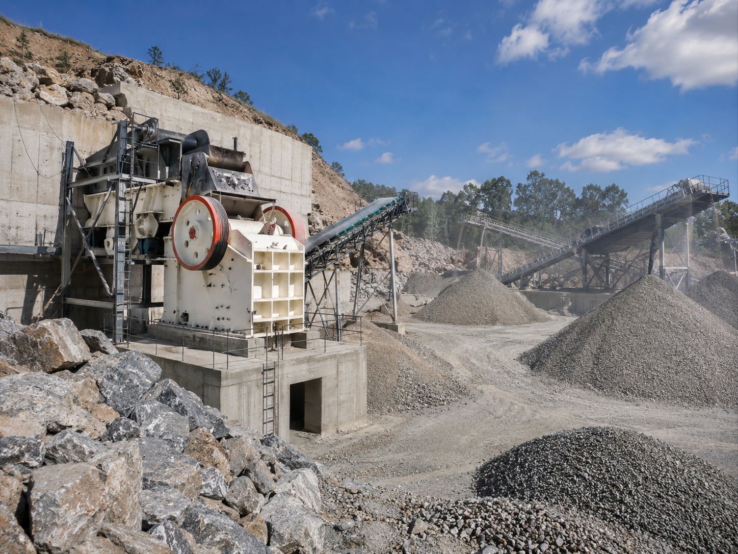 PE series jaw crusher for aggregate processing plants and stone crushing production lines