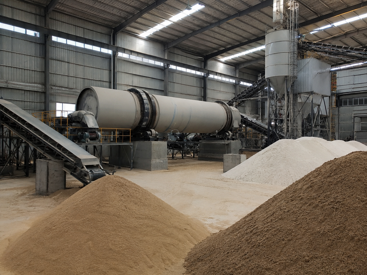 River sand dryer for quartz sand foundry sand industrial sand drying and stable moisture control