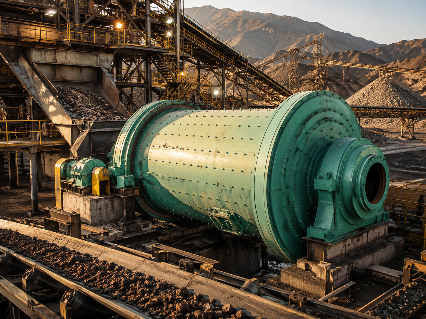 Rod mill for metal ore beneficiation, iron ore, copper ore, gold ore, and coarse mineral grinding