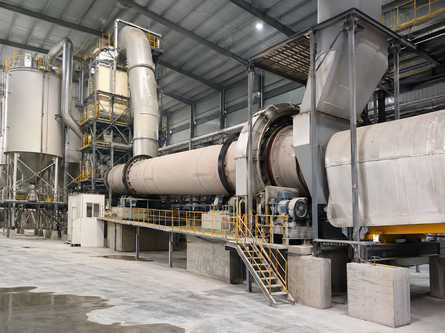 Rotary kiln for chemical calcination, kaolin calcination, gypsum calcination, alumina processing, and mineral materials