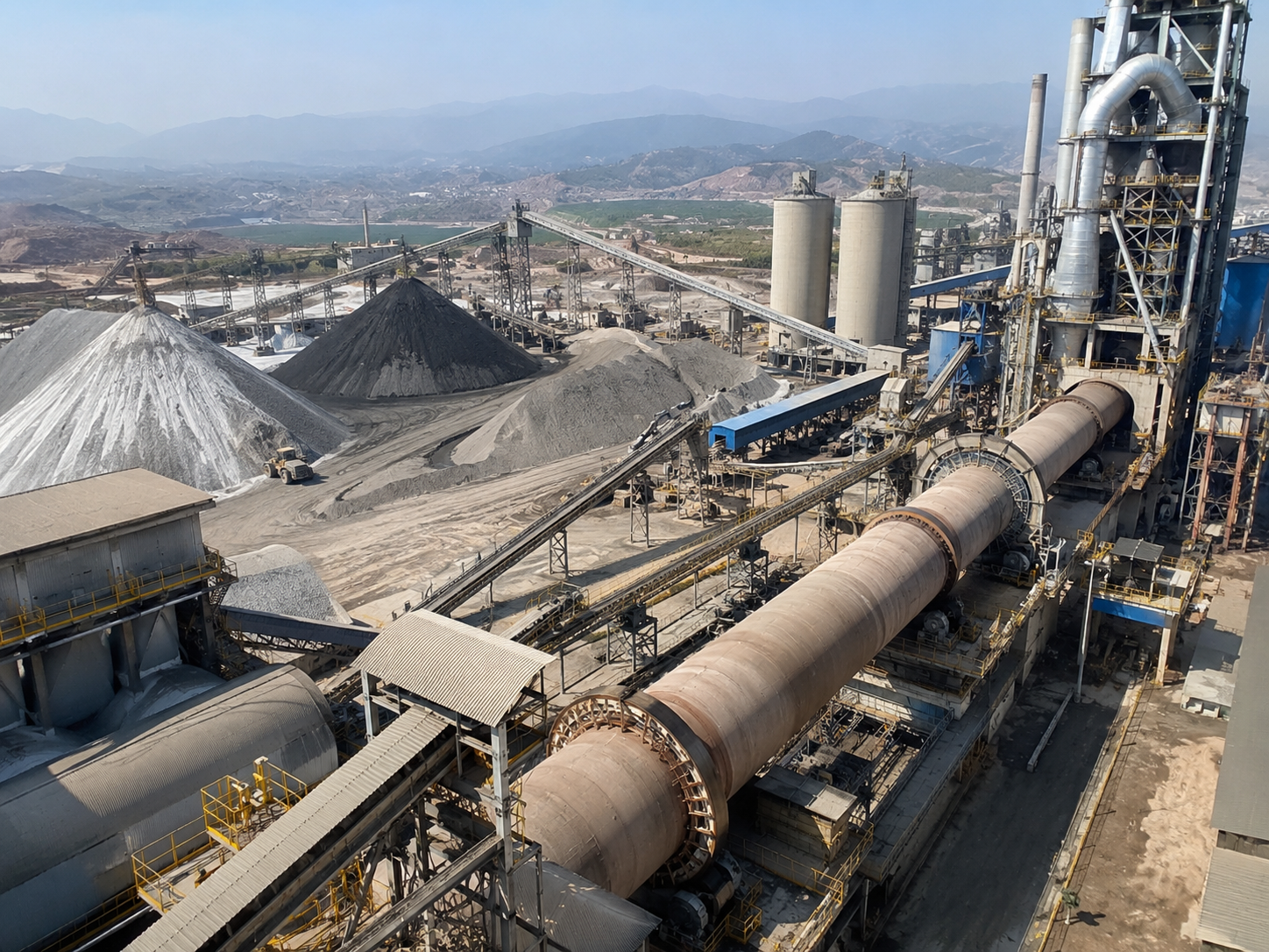 Rotary kiln for lime cement and mineral calcination production line in cement lime metallurgy and building material industries