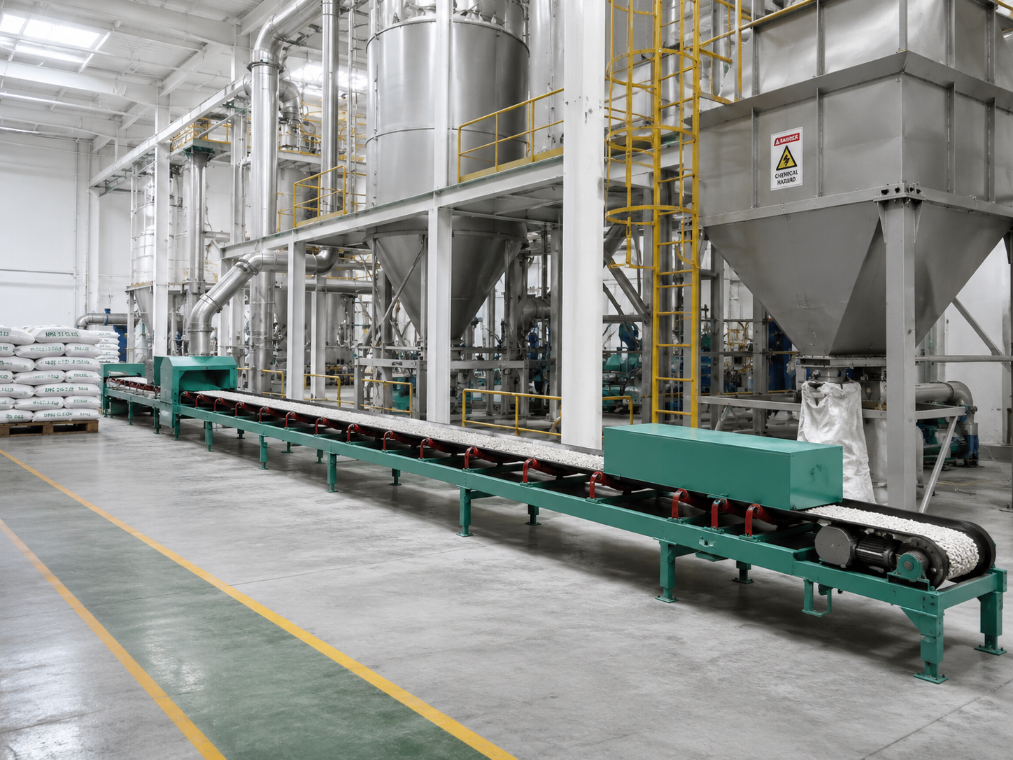 TD belt conveyor for chemical fertilizer and building material conveying, grain transport, limestone transfer, and packed goods handling