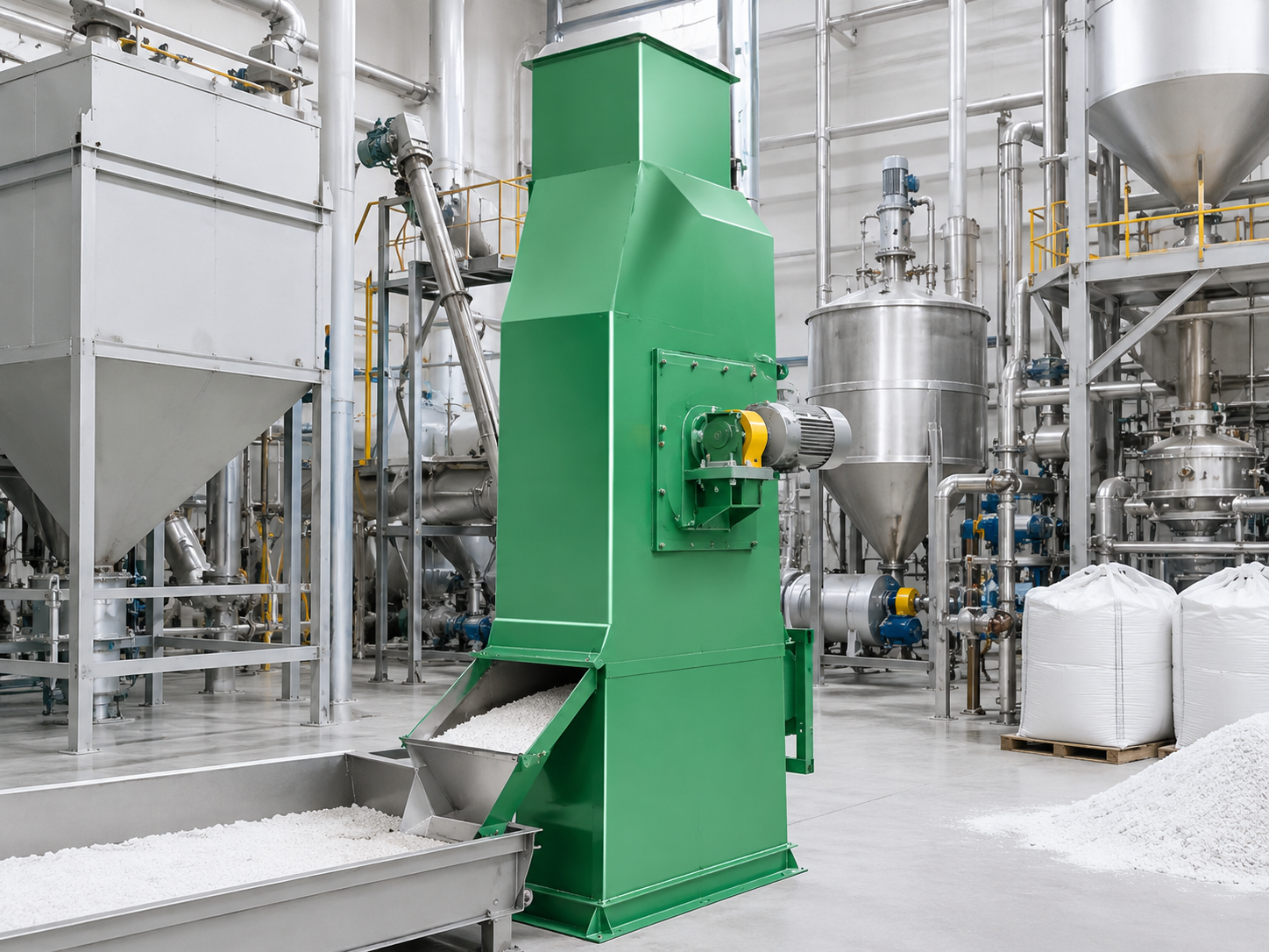 TH bucket elevator for chemical and fertilizer bulk material lifting, powder granules, small block materials, and industrial solids