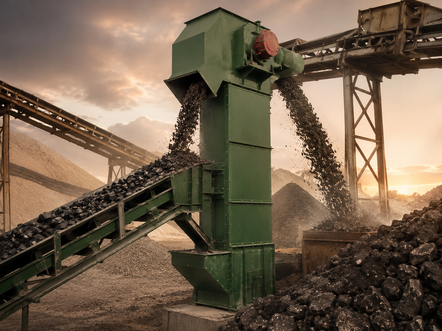 TH bucket elevator for coal sand clinker limestone slag and building material vertical conveying system