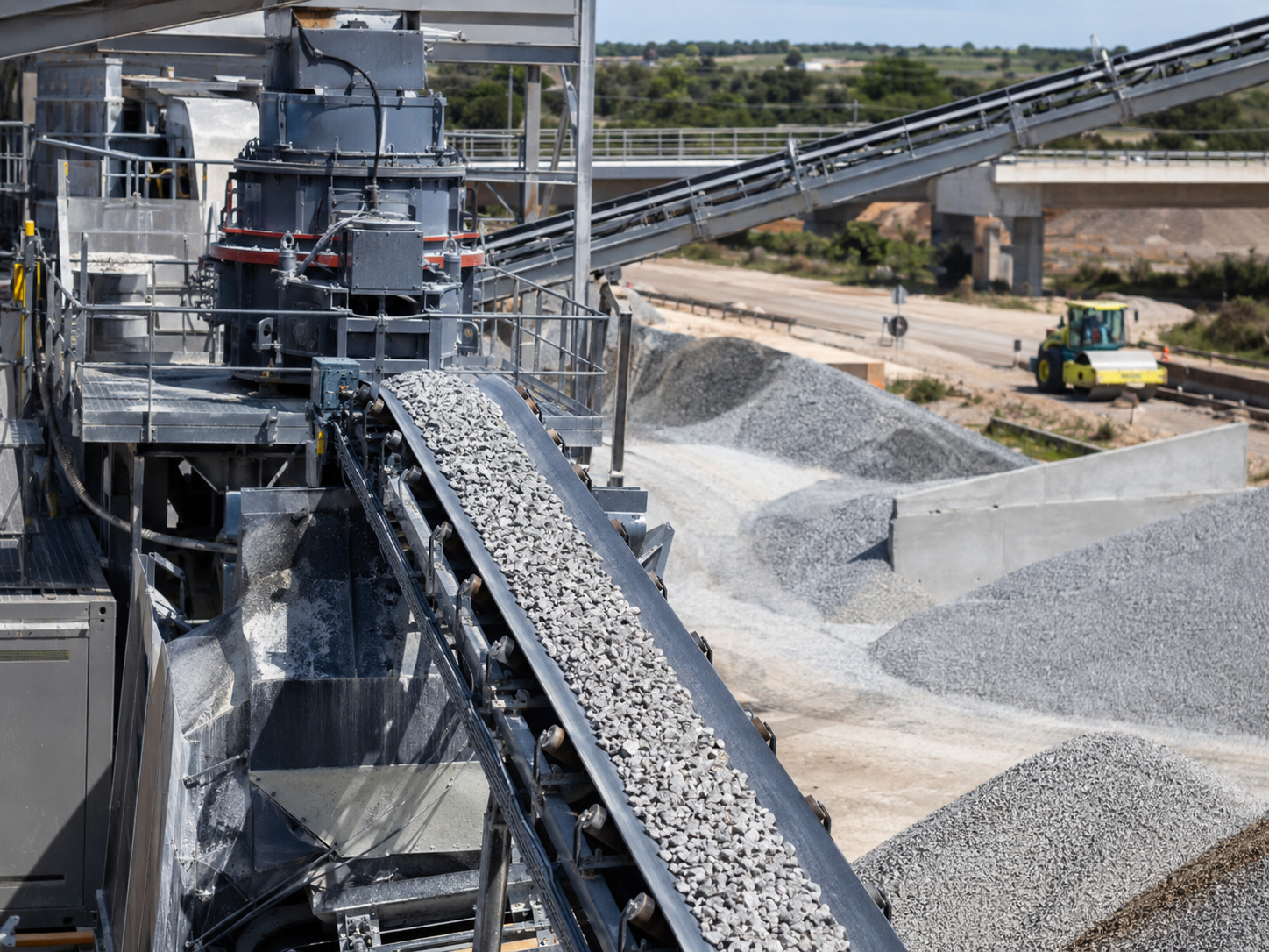 VSI vertical shaft impact crusher for aggregate shaping in concrete asphalt and road construction