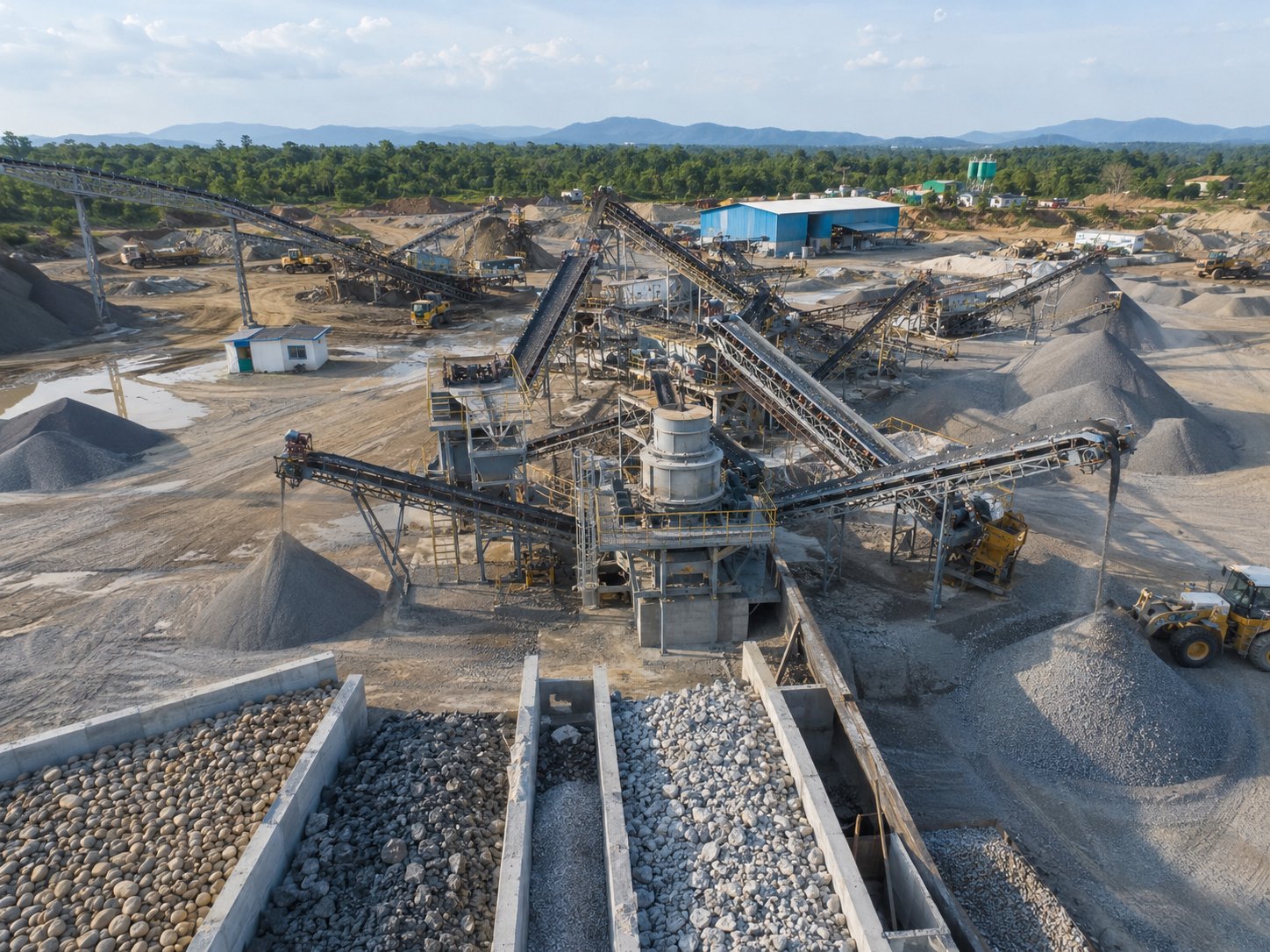 VSI vertical shaft impact crusher for artificial sand production from river pebbles granite basalt and limestone