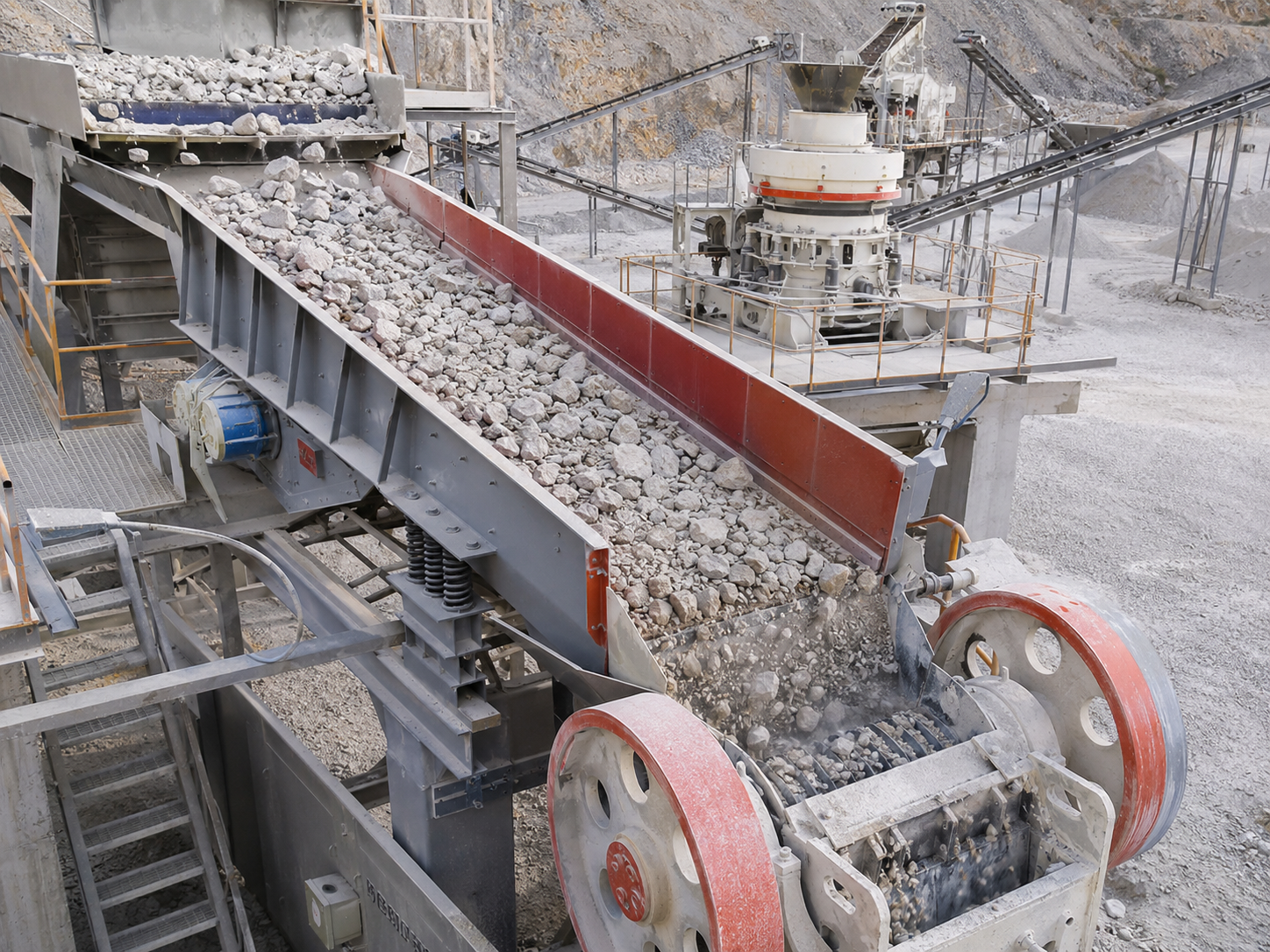 ZG series electromagnetic vibrating feeder for stone crushing plant, jaw crusher feeding, cone crusher feeding, and aggregate production