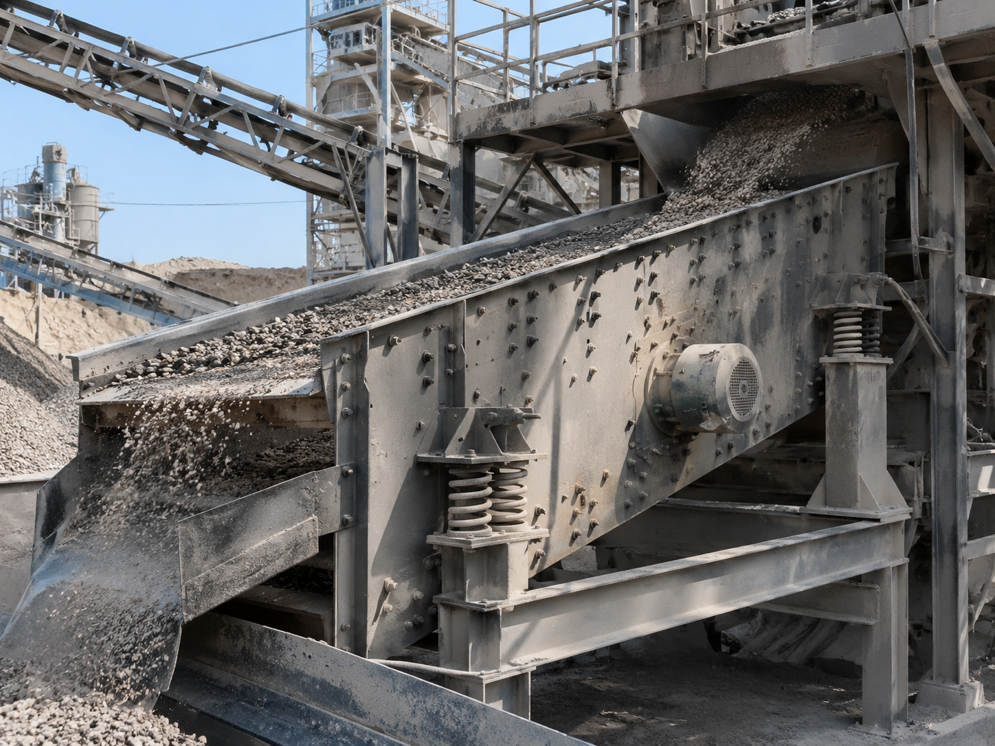 ZK series linear vibrating screen for cement plant screening, limestone, slag, cement raw materials, mineral powder, and building materials