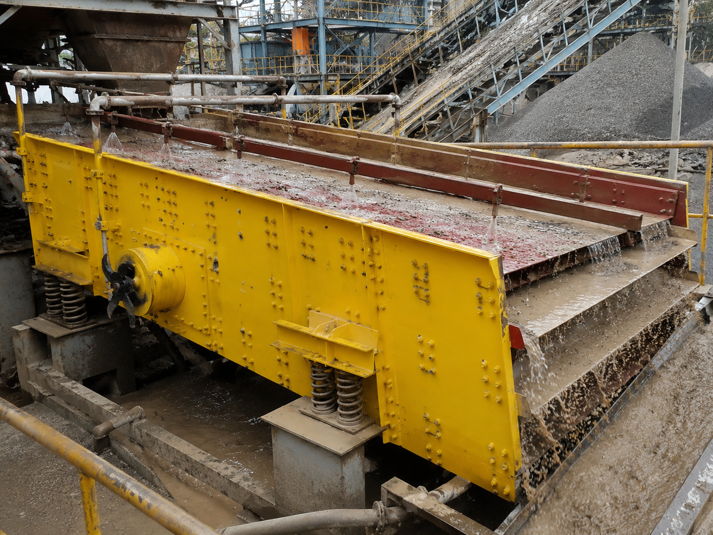 ZK series linear vibrating screen for mineral beneficiation desliming, wet screening, slurry separation, and fine particle removal