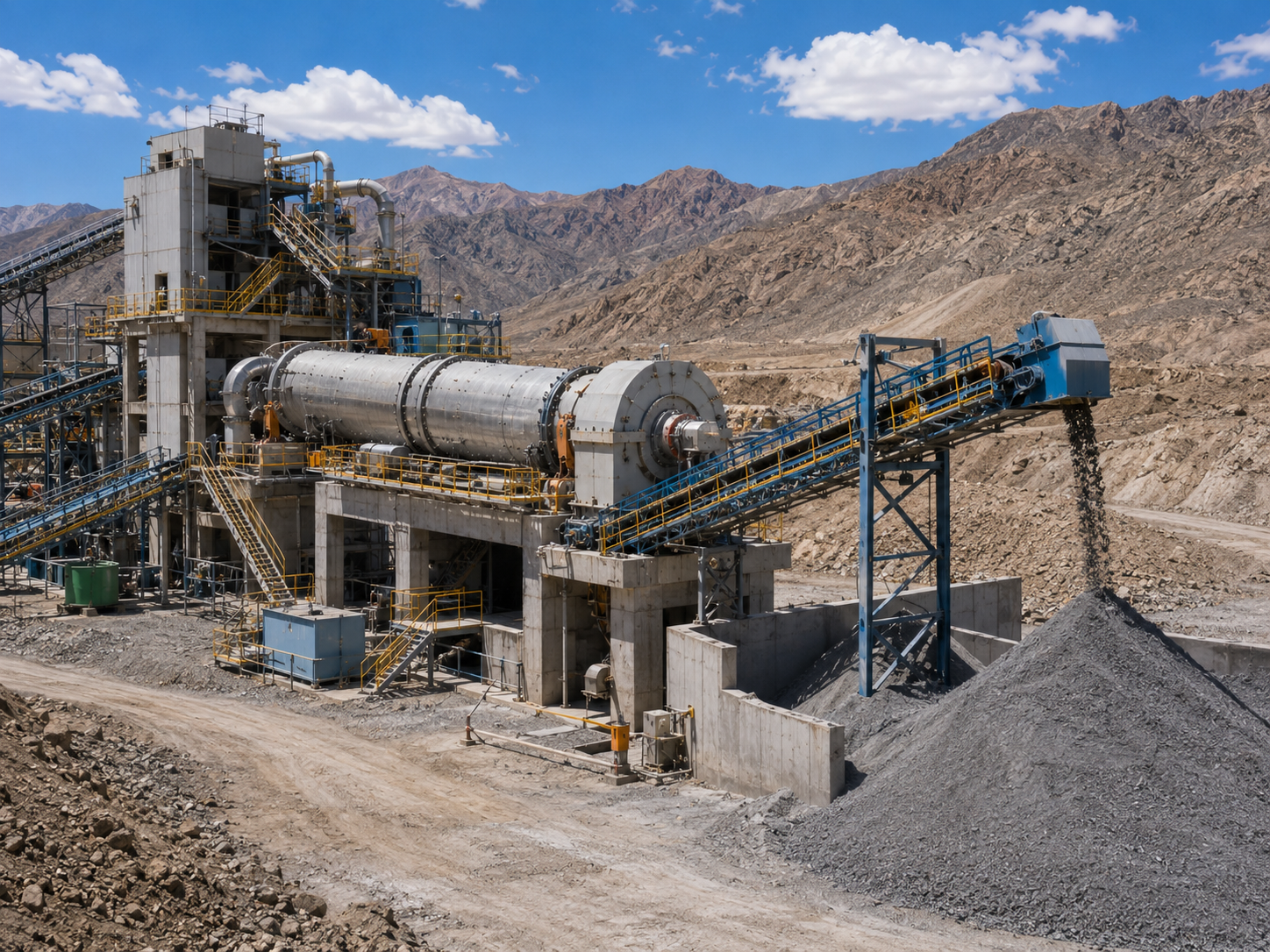 Classifier and flotation section of mineral processing equipment production line