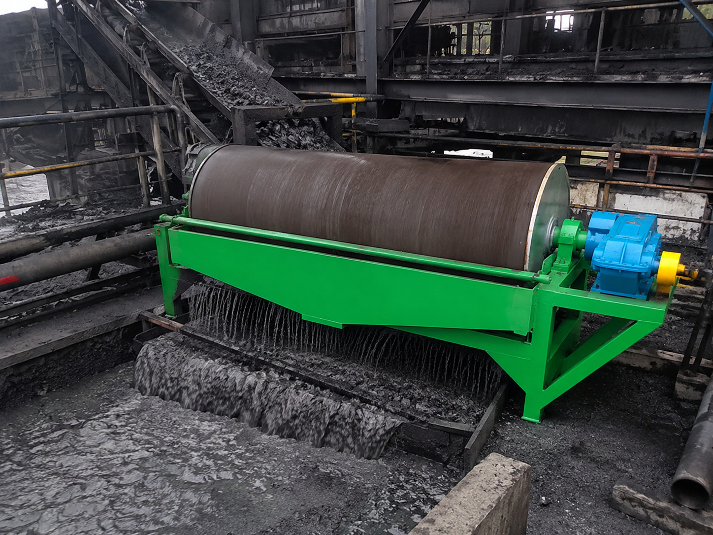 CTB magnetic separator for coal washing plant iron removal, coal slurry purification, magnetic impurity separation, and material quality improvement
