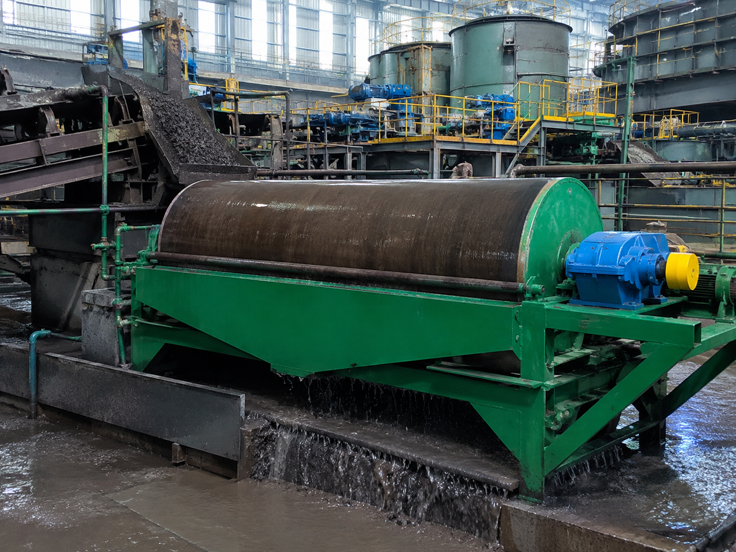 CTB magnetic separator for ilmenite processing, roasted ore separation, magnetic mineral recovery, and fine ore beneficiation