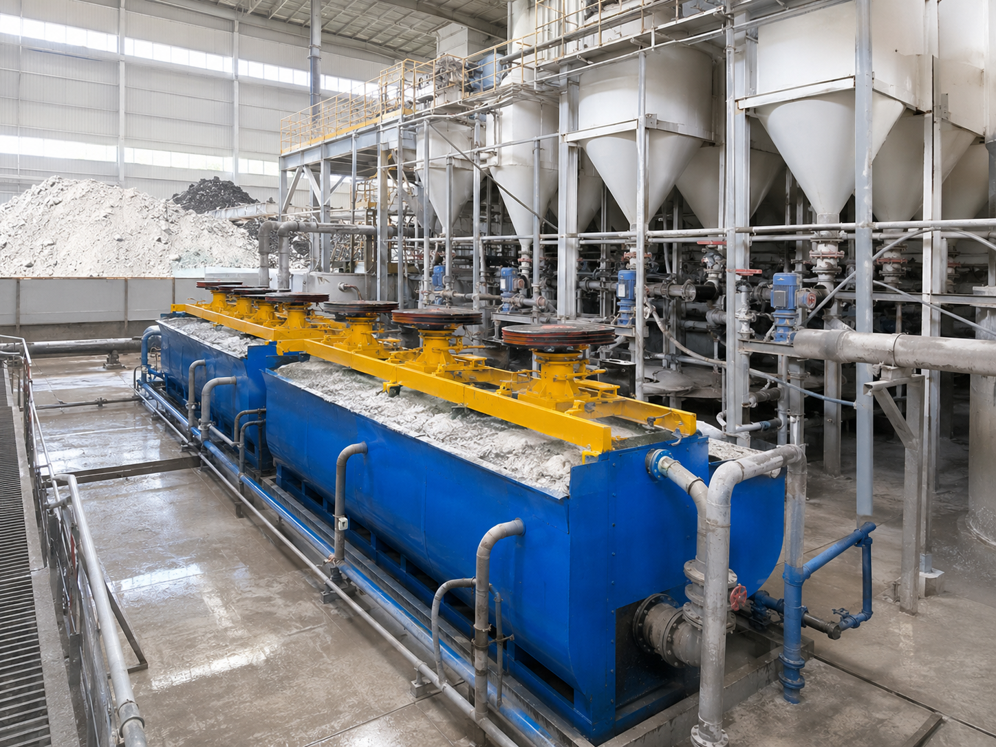 KYF flotation machine for coal fluorite talc non-metallic mineral flotation, mineral recovery, and beneficiation processing