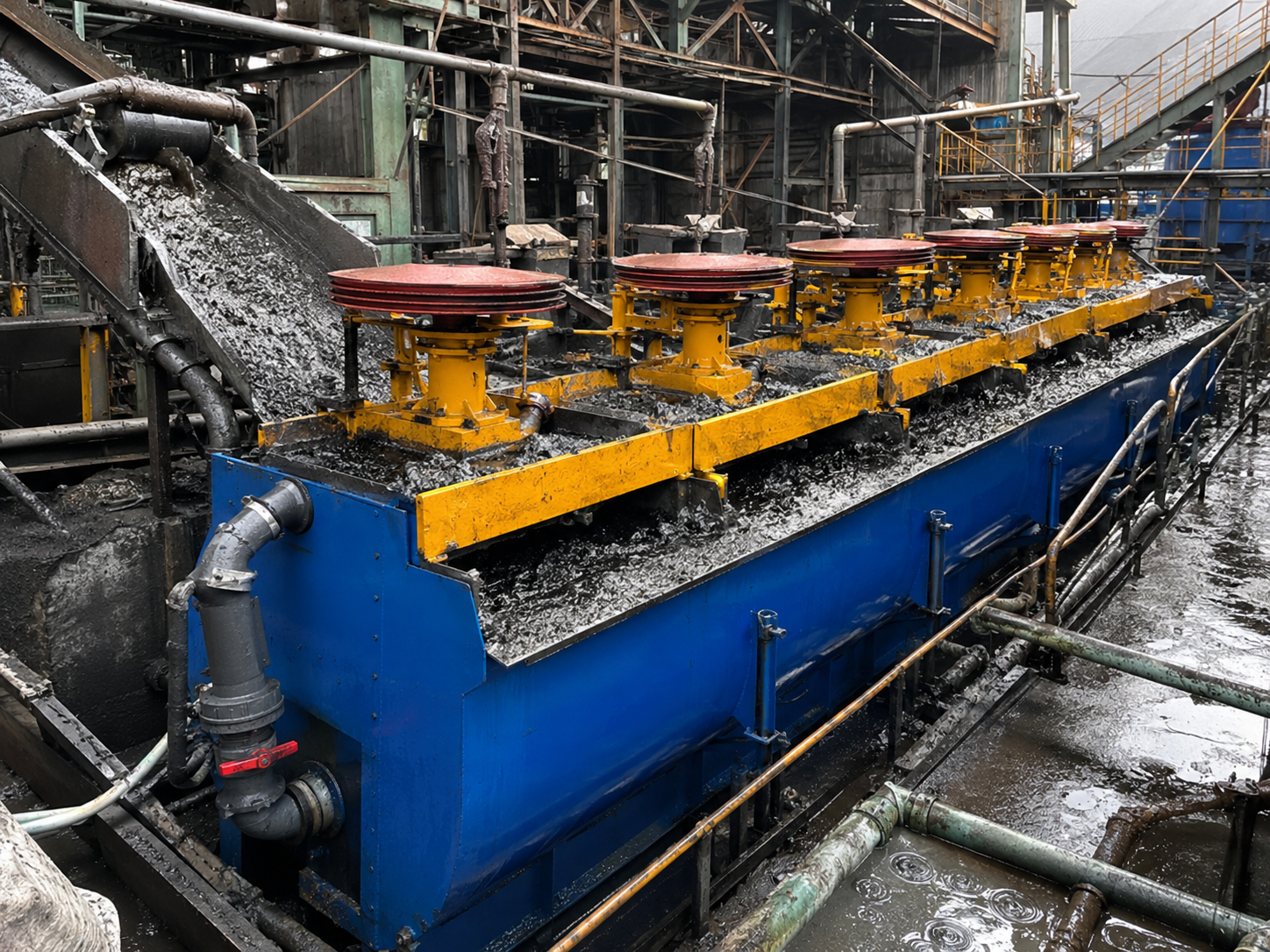 KYF flotation machine for copper lead zinc ore beneficiation, non-ferrous metal flotation, and polymetallic sulfide mineral recovery