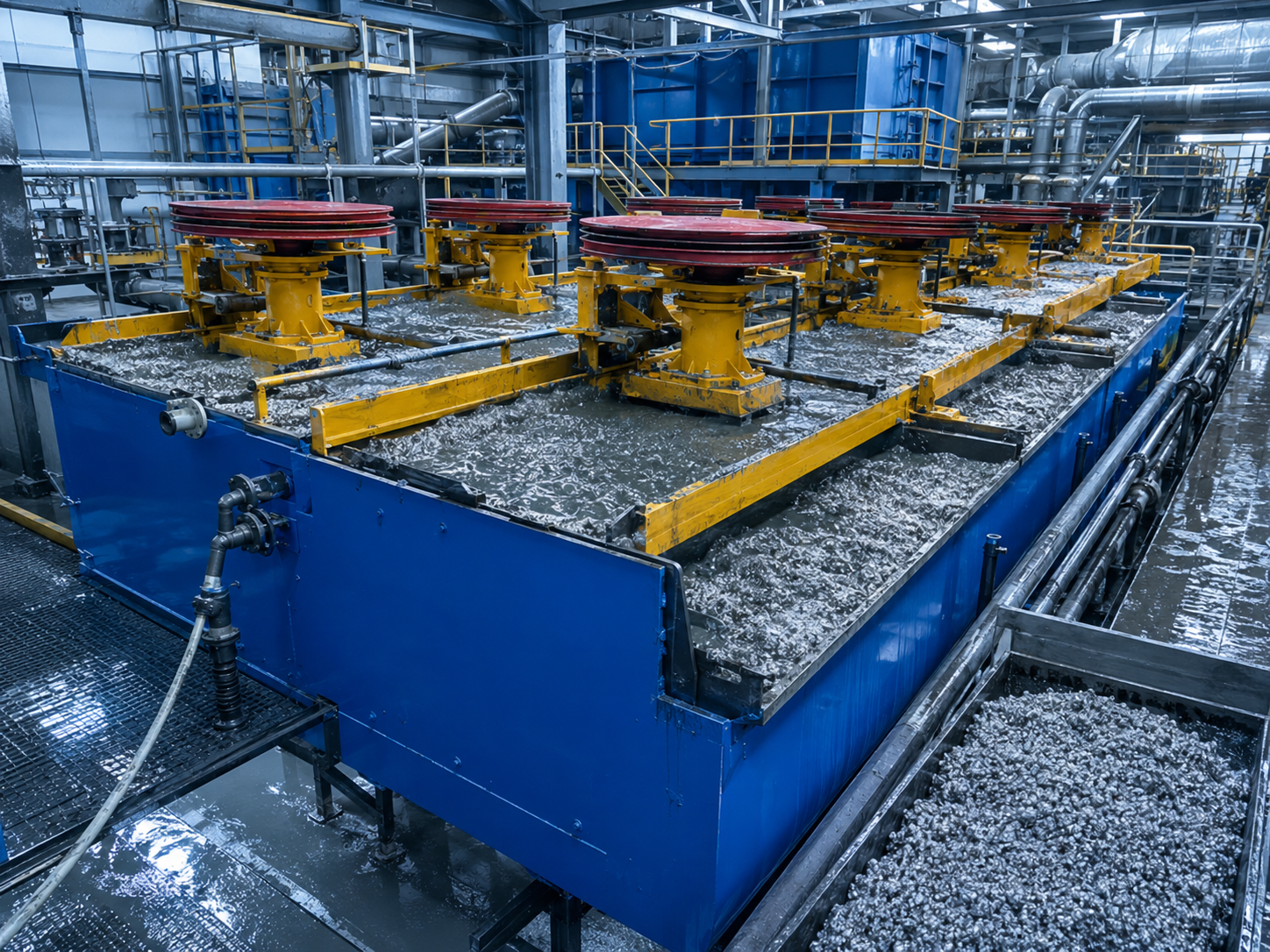 KYF flotation machine for nickel molybdenum mineral flotation processing, valuable metal recovery, and concentrate separation