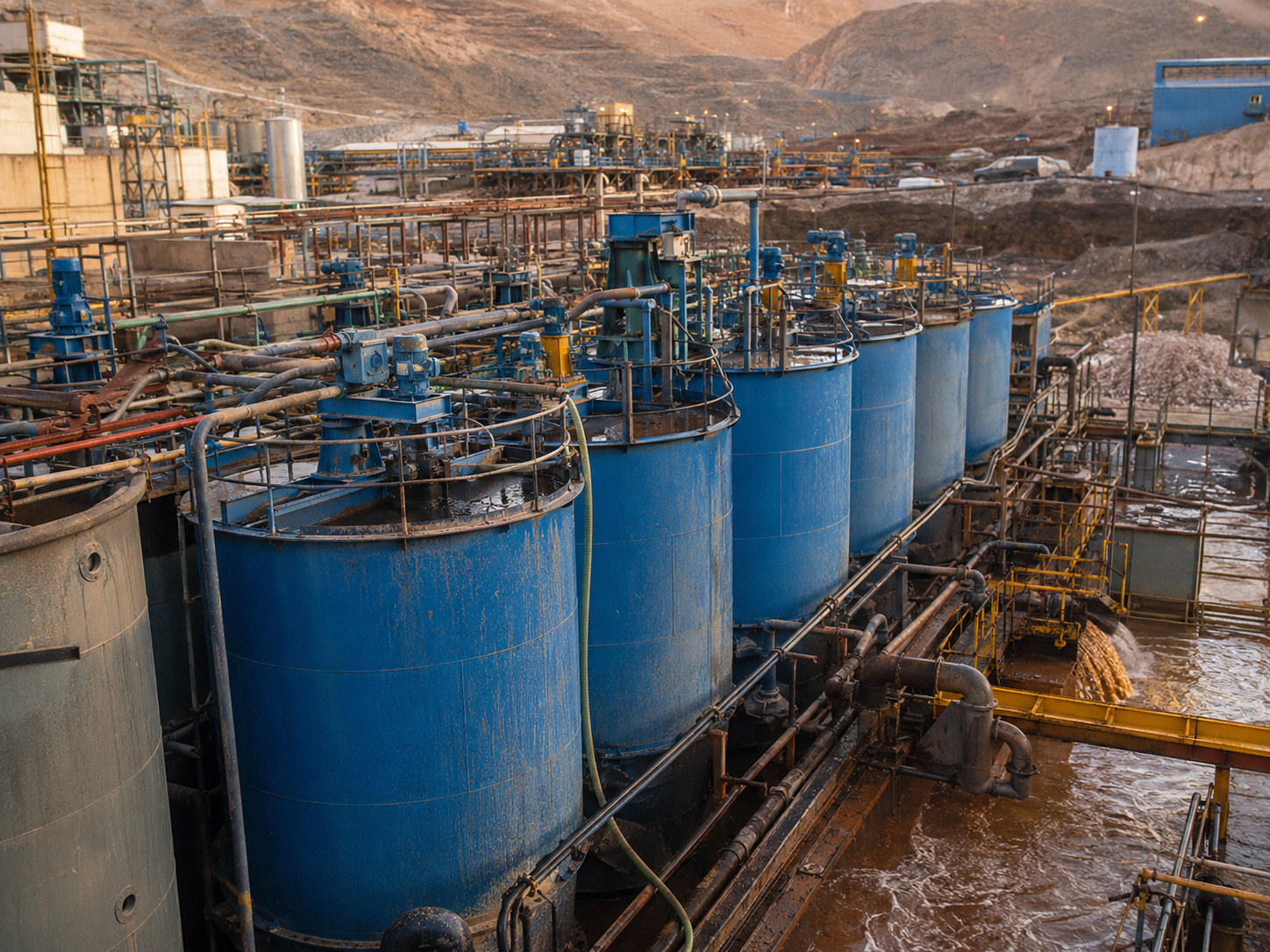 Leaching agitation tank for copper ore leaching, zinc ore oxidation leaching, non-ferrous metal recovery, and hydrometallurgy