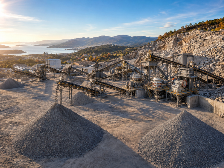 Featured image of 450 TPH granite crushing production line in Pontevedra Spain