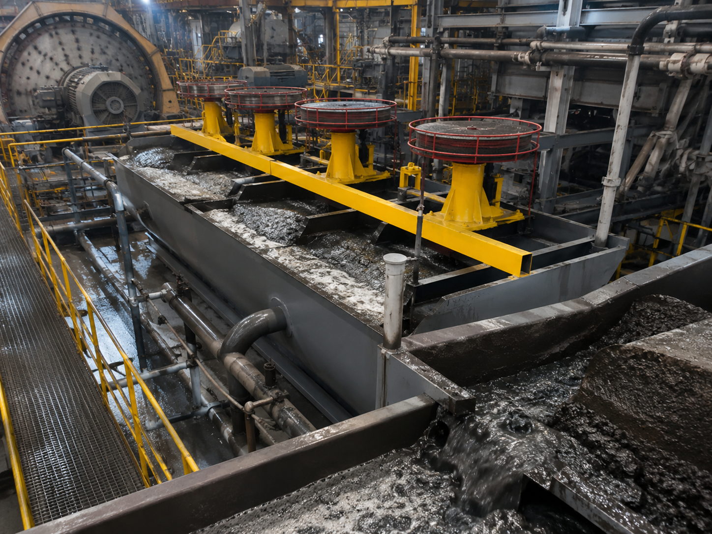 SF flotation machine for copper ore beneficiation, copper mineral separation, roughing cleaning and scavenging flotation