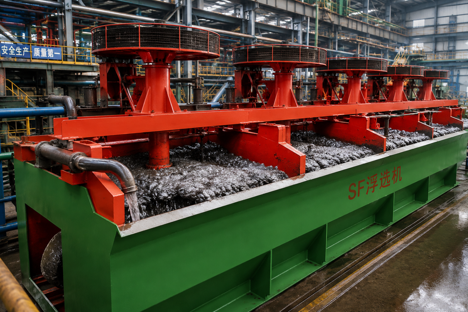 SF flotation machine for iron ore manganese ore ferrous metal flotation separation and metallurgical mineral processing